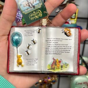 Old world Christmas Winnie the Pooh book Ornament